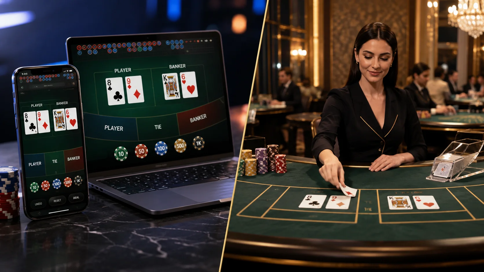 Online vs Live Baccarat: What Is the Difference?